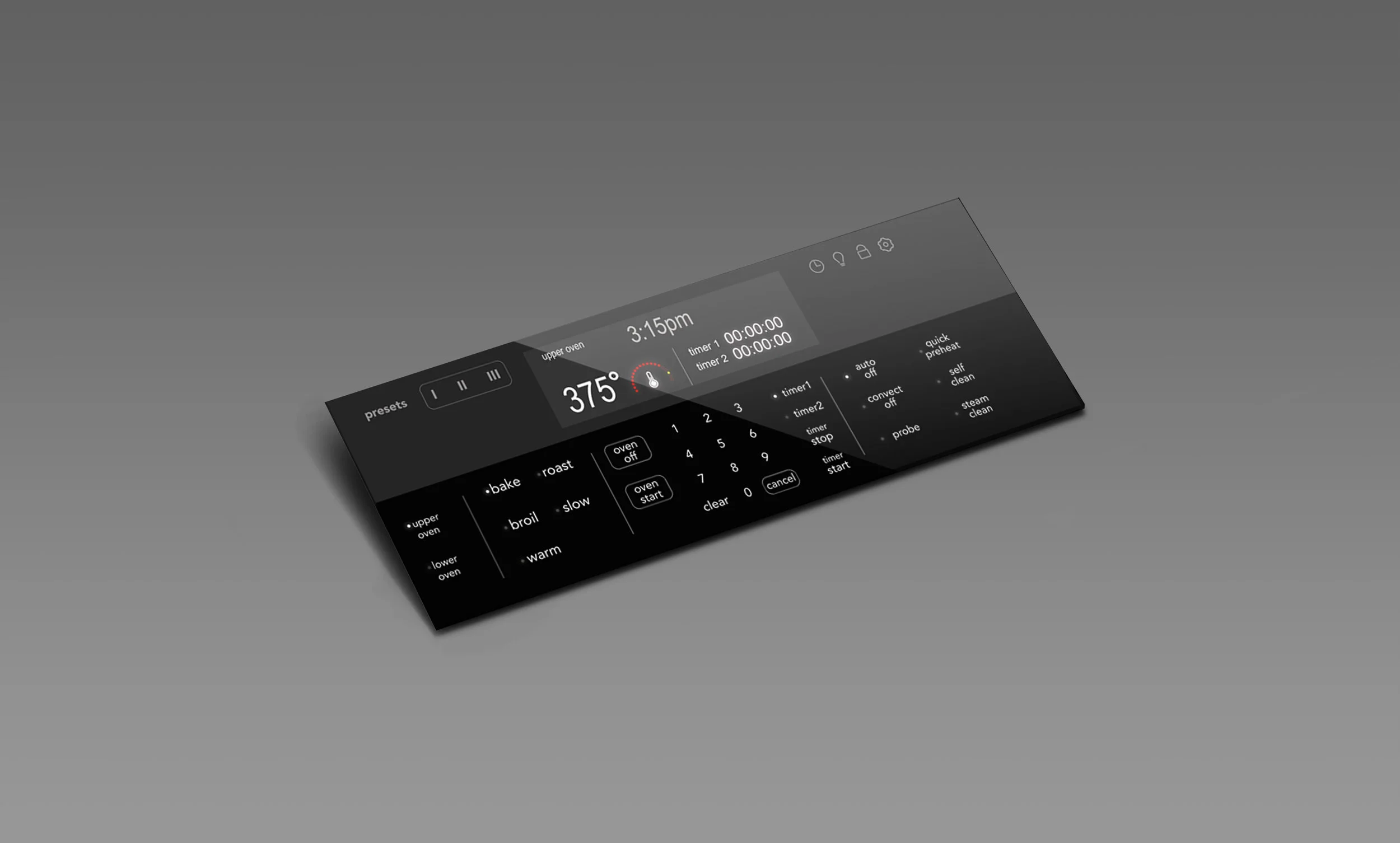 Redesigned guided oven interface